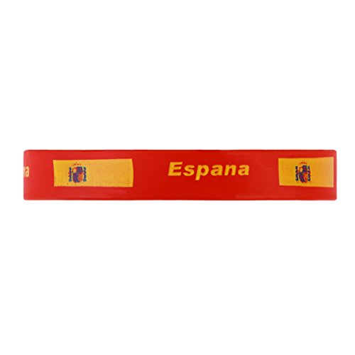 LUOEM Pulsera de silicona inspirada Pulsera de goma Moda Deportes Pulsera, Unisex Moda de adulto adolescente Suprema para Copa Mundial 2018 Paquete de 6 (España)