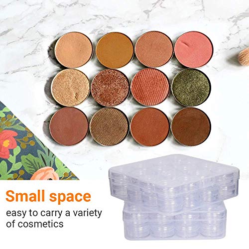 Luoistu 64 Pcs 5 ml Envases Cosméticos Vacíos, Latas de Plástico Transparente, para Lápiz Labial, Sombra de Ojos, Muestras de Cosméticos