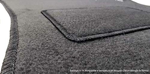 Lupex Shop tpstr CMAX Alfombrillas Coche de moqueta con Velcro