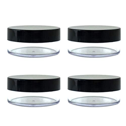 Lurrose Envase de polvos sueltos vacíos en polvo para maquillaje con tamiz y tapas para viajes