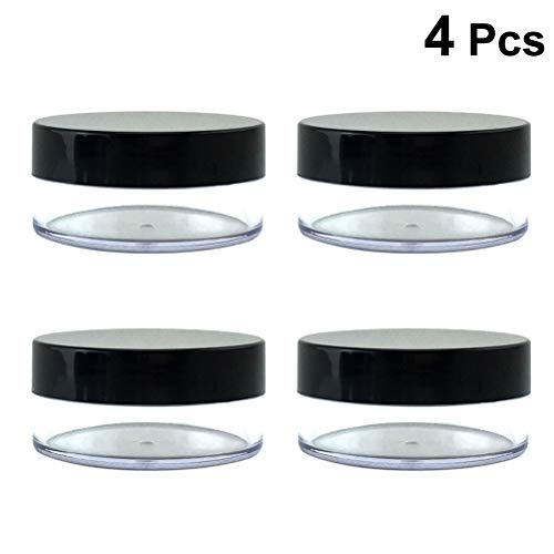 Lurrose Envase de polvos sueltos vacíos en polvo para maquillaje con tamiz y tapas para viajes