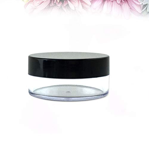Lurrose Envase de polvos sueltos vacíos en polvo para maquillaje con tamiz y tapas para viajes