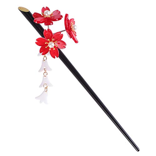 Lurrose Vintage Palillos para el Cabello Flor Pelo decoración Chino Pelo Palillos Horquilla Pinzas