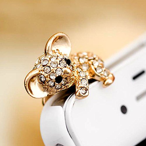 Lusee® teléfono celular joyería enchufe del polvo clavijas de conexión toma de auriculares para los teléfonos con un jack de 3.5mm para auriculares como Doogee X3 4.5 Doogee F3 Doogee IBIZA F2 5.0 Doogee Y200 5.5 DOOGEE Valencia 2 Y100 Pro / Y100 Doogee D