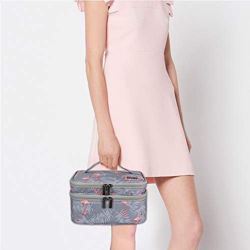 Luxja Organizador de esmaltes de uñas, esmaltes de uñas Estuche, Porta esmaltes de uñas- Sostiene 30 Botellas (15 ml - 0.5 FL.oz), Bolsa de Almacenamiento de Doble Capa para lacas y manicuras