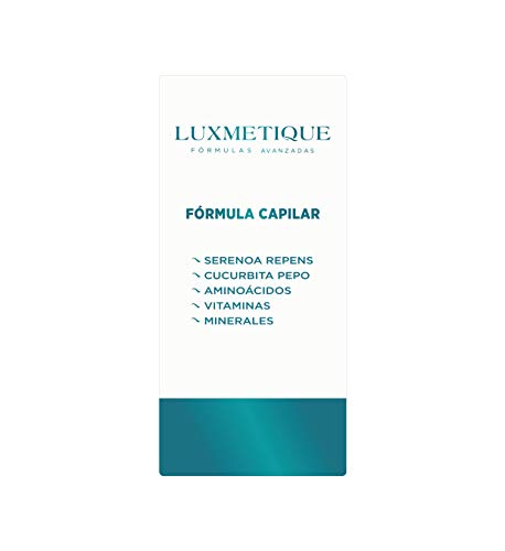 Luxmetique Fórmula Capilar - complemento alimenticio a base de extractos de plantas, L-Cisteína, Vitaminas y Minerales; creado para el cuidado y mantenimiento del cabello. 48,90 g - 60 cápsulas