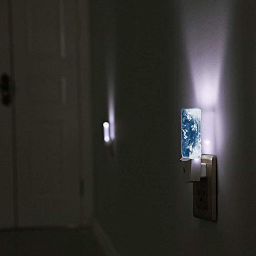 Luz de noche LED Space -Sos Lámpara con sensor automático de anochecer a amanecer para dormitorio, baño, cocina, pasillo, escaleras (plug-in)