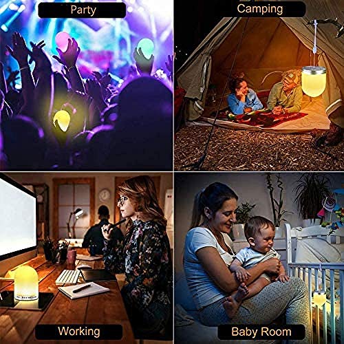 Luz De Noche para NiñOs con Control Remoto La Luz De Noche Led Recargable por USB PortáTil Puede Colgar La Luz De Noche RGB Se Puede Apagar AutomáTicamente DespuéS De 30 Minutos