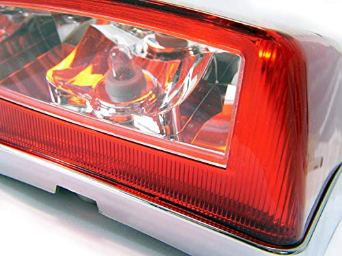 Luz trasera de alta calidad, diseño retro, para Vespa PX 125/150/200, cromo.