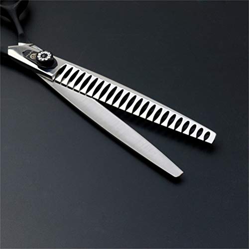 LXLLY Juego de Tijeras para la preparación de Mascotas, Kit Profesional para Recortar Mascotas de Acero Inoxidable de 2 Piezas, Utilizado para Perros o Gatos con Tijeras de Corte de 8.0 Pulgadas