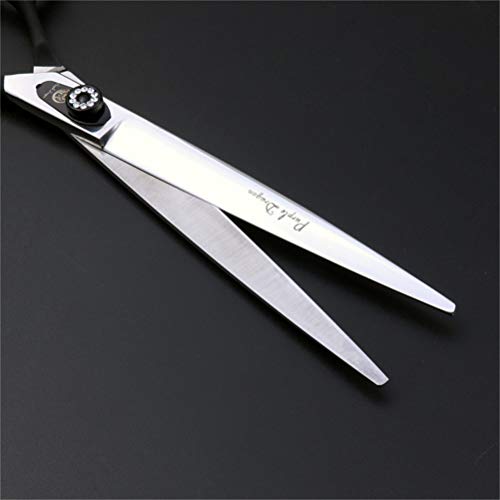 LXLLY Juego de Tijeras para la preparación de Mascotas, Kit Profesional para Recortar Mascotas de Acero Inoxidable de 2 Piezas, Utilizado para Perros o Gatos con Tijeras de Corte de 8.0 Pulgadas