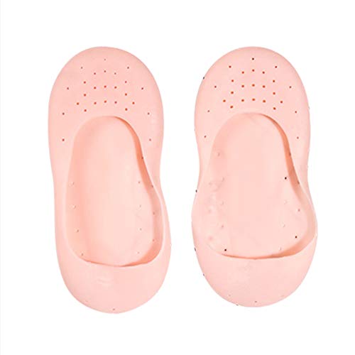 Lynn Anti-Dry and Anti-Cracking Foot Socks Silicone Boat Socks Anti-Dry y Anti-Cracking Calcetines de Silicona Humedece la piel Rejuvenece las suelas y el talón