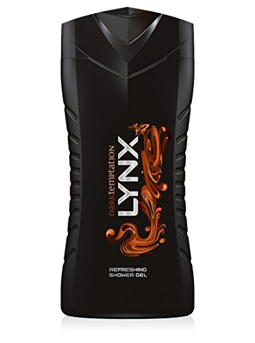 Lynx Dark Temptation Gel de Ducha para Hombre Gel de Lavado Corporal Aroma Chocolate 250ml