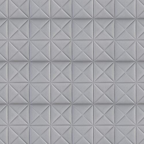 LZYMLG Adhesivos de pared de espuma tridimensional 3d habitación infantil anticolisión autoadhesiva papel tapiz jardín de infantes sala de estar dormitorio decoración pegatinas Gris plateado