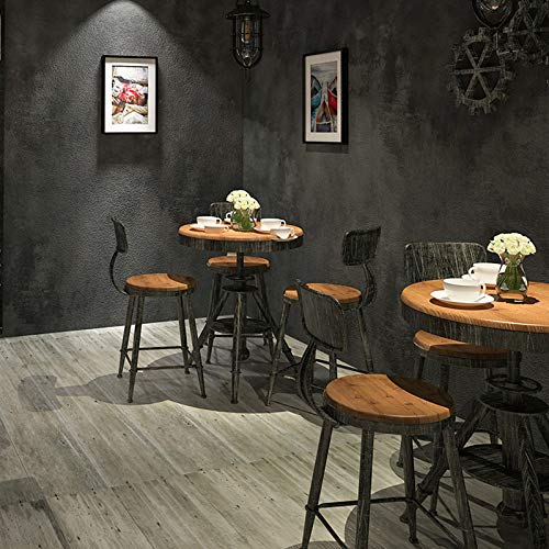 LZYMLG Decorazioni per la casa 3d Pvc Adesivi murali venature del legno Carta mattone Pietra Carta da parati Effetto rustico Autoadesivo Decorazioni per la casa Camera Óxido negro