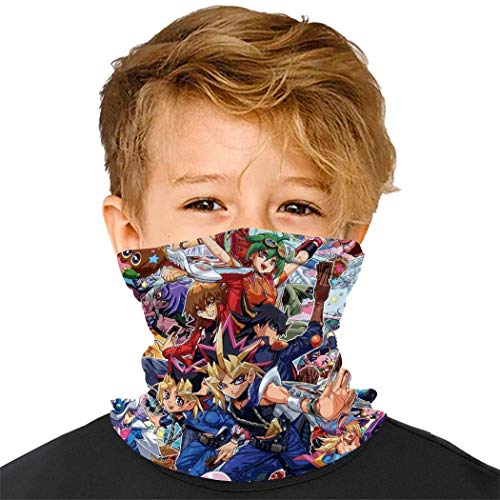 M-ar-io - Bandanas para niños, protector de la cara para la boca, pasamontañas y diadema para protección solar contra el polvo