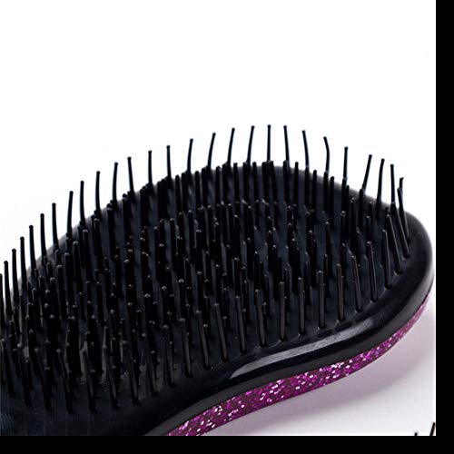 Magic Handle Hair Combine Antiestático Electrochapa Cepillo para el cabello Masaje Peine Cepillo para el cabello Tangle Teezer Original Anti-frizz Brush Barber, Gold, España