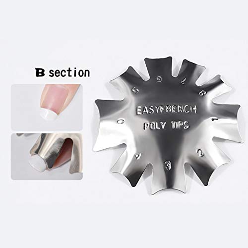 MagiDeal 3 Piezas Nail Art Edge Recortadora para Uñas de Acrílico Francés Modelado Edge Cutter Herramienta de Manicura de Diferentes Tamaños