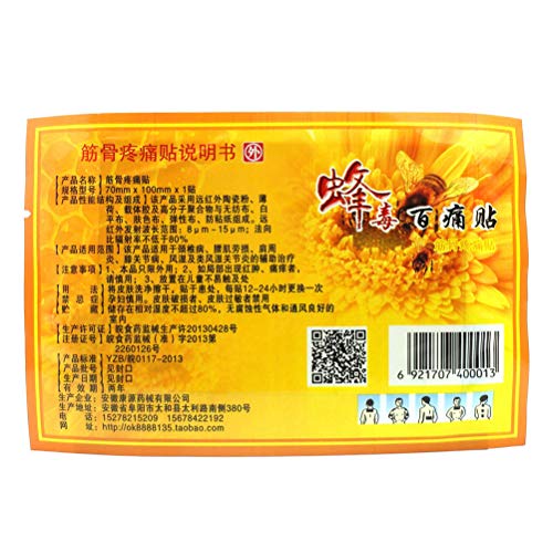 MAICOLA El Veneno de Abeja Bálsamo Etiquetas engomadas Dolor de Las articulaciones del Cuello Volver Masaje Corporal Relajación Pain Killer Tratamiento masajeador Corporal yesos Painkiller