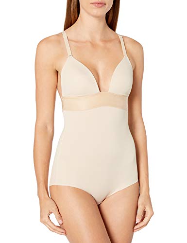Maidenform Endlessly Smooth-Plunge BodyBriefer Body, Beige (Latte Lift), (Talla de Fabricante 34B) para Mujer