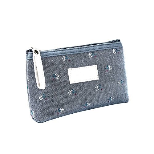 Majome Bolso cosmético del organizador del bolso del cosmético del viaje de las mujeres que imprime la caja del artículo de tocador de la señora de la cremallera Bolsas de maquillaje