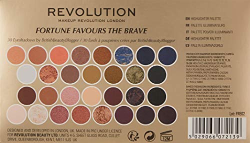 Makeup Revolution BBB Eyeshadow Palette Fortune Favours The Brave Paleta 30 cieni do powiek