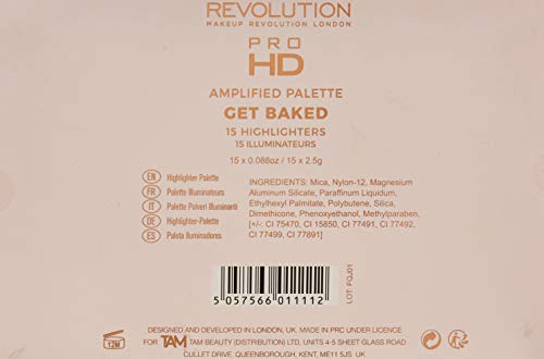 Makeup Revolution - Pro Hd Amplified Get Baked Paleta De Iluminadores