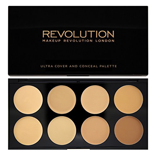 MAKEUP REVOLUTION - Ultra Cover and Conceal Palette - Light To Medium