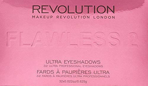 Makeup Revolution Ultra Eyeshadow Palette Flawless 2 Paleta 32 cieni do powiek 16g