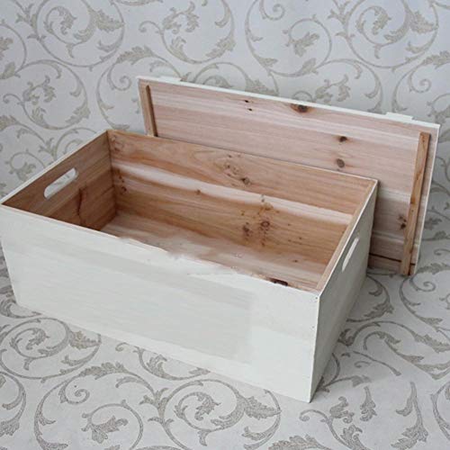 Maleta Vintage, Tratamiento Antioxidante Mango Hueco De Gran Capacidad Decoración De Ventanas Combinación De Escenas Accesorios Almacenamiento De Madera, 6 Colores, 2 Tamaños GGYMEI