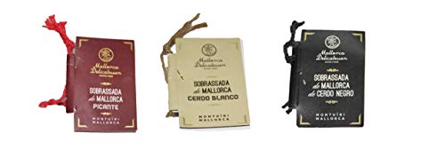 Mallorca Delicatessen, Lote Sobrasadas Cerdo Mallorquín - 3 unidades de ≈ 450 g.