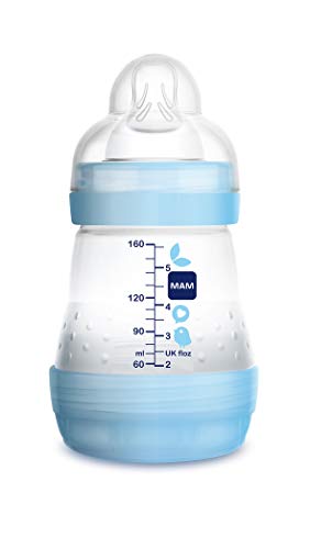 MAM Grow With Me Bottle Set, regalos para bebés, con 3 biberones anticólicos Easy Start (160/260/320 ml), 2 chupetes Original +6, 2 tetinas T3 y 2 TX, 2 meses, NIÑO (Boy)