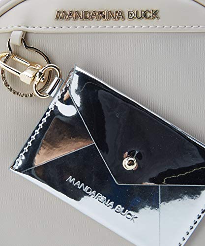 Mandarina Duck Bijou Tracolla, bolso bandolera para Mujer, Beige (Irish Cream), 5x18x18 Centimeters (W x H x L)