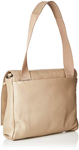 Mandarina Duck - Mellow Leather Tracolla, Bolsos de mano Mujer, Beige (Simply Taupe)