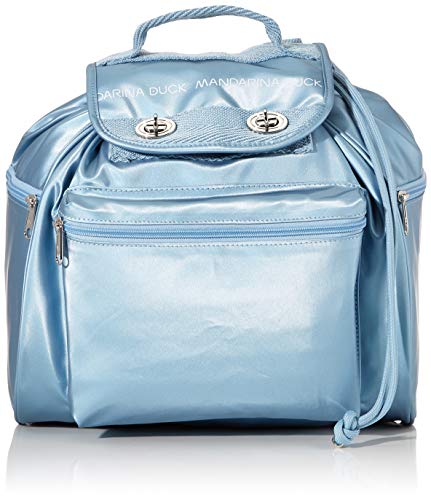 Mandarina Duck Utility Tracolla, Mochila para Mujer, Azul (Dusty Blue), 18x35x31 Centimeters (W x H x L)