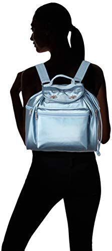 Mandarina Duck Utility Tracolla, Mochila para Mujer, Azul (Dusty Blue), 18x35x31 Centimeters (W x H x L)