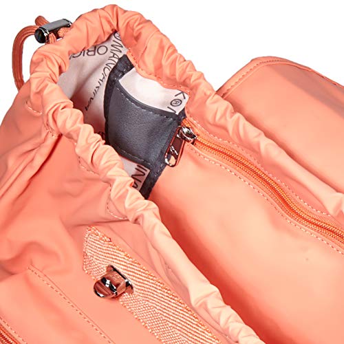 Mandarina Duck Utility Tracolla, Mochila para Mujer, Rosa (Coral), 18x35x31 Centimeters (W x H x L)