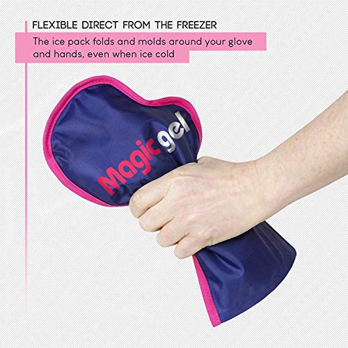 Mano caliente o fría en forma de guante para la artritis, la quimioterapia, el eczema. Suave alivio para manos hinchadas e inflamadas en forma de manopla con bolsa de frío interior para el dedo.