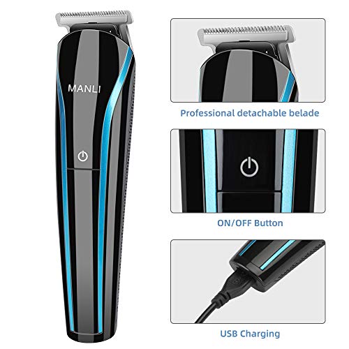Maquina cortar pelo,cortapelos hombre, inalámbrico, afeitadora eléctrica, IPX7 resistente al agua, recargable por USB, pantalla LED, recortadora de barba para hombres y uso