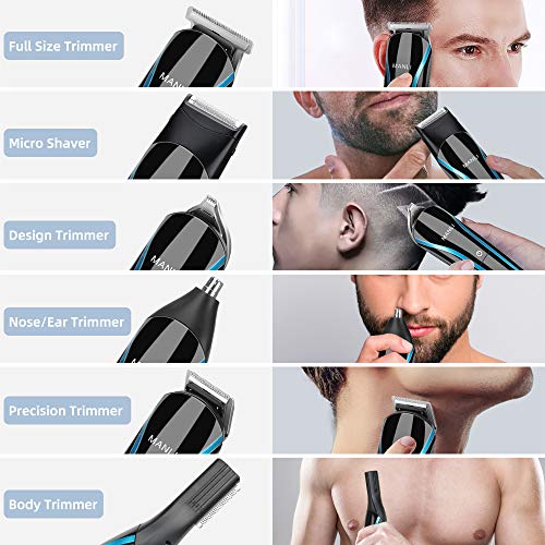 Maquina cortar pelo,cortapelos hombre, inalámbrico, afeitadora eléctrica, IPX7 resistente al agua, recargable por USB, pantalla LED, recortadora de barba para hombres y uso