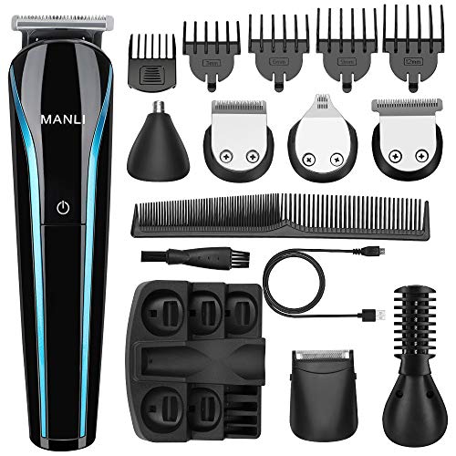 Maquina cortar pelo,cortapelos hombre, inalámbrico, afeitadora eléctrica, IPX7 resistente al agua, recargable por USB, pantalla LED, recortadora de barba para hombres y uso