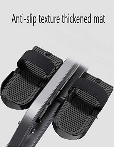 Maquina De Remos para Casa, Remo Gimnasio Rowing Machine Remo Estatico Aparatos De Gimnasia, Ajutable 12 Resistencia, Pantalla LCD, Doble Pista, Entrenamiento Equipo De Ejercicio