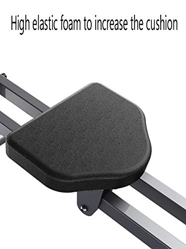 Maquina De Remos para Casa, Remo Gimnasio Rowing Machine Remo Estatico Aparatos De Gimnasia, Ajutable 12 Resistencia, Pantalla LCD, Doble Pista, Entrenamiento Equipo De Ejercicio