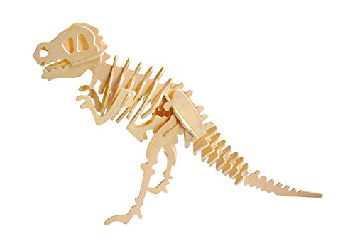 Marabu 0317000000021 Kids 3D - Puzzle de Madera (29 Piezas), diseño de Dinosaurios T-Rex 23,5 x 32 cm, Color marrón