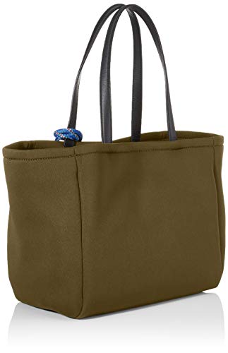 Marc O'Polo 90818320301601 - Bolso de hombro de Sintético Mujer, color Verde, talla 18.5x28x50.5 cm (B x H x T)