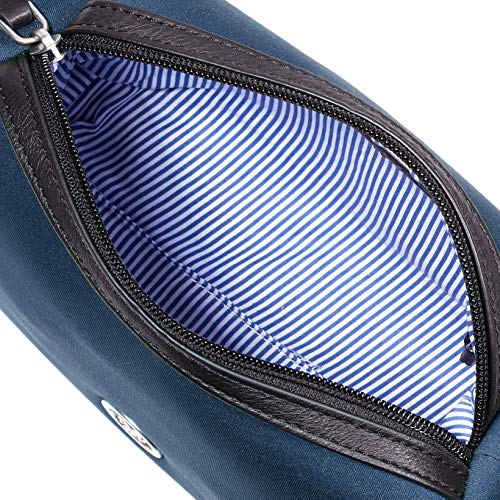 Marc O'Polo 90818320701601 - Bolso de hombro de Sintético Mujer, color Azul, talla 11x16.5x23 cm (B x H x T)