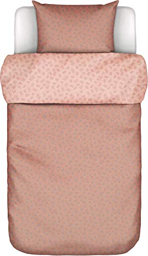 Marc O?Polo Verin Coral - Juego de Cama (135 x 200 cm + 80 x 80 cm, algodón), Color Rosa, Coral Pink, 155x220+80x80