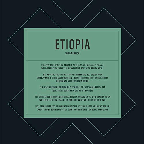 Marca Amazon - Happy Belly Café molido "ETIOPIA" (4 x 250g)