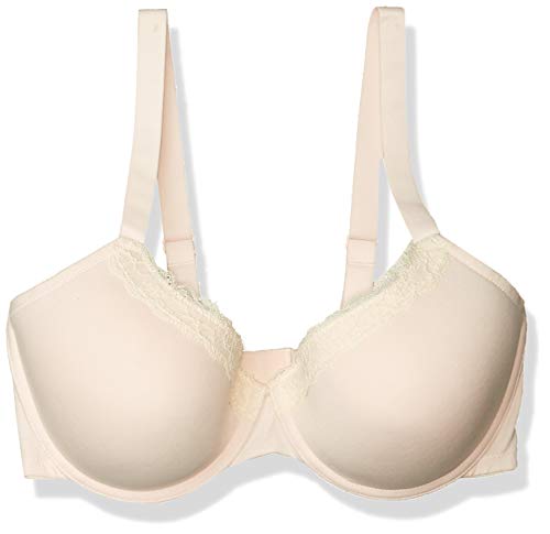 Marca Amazon - IRIS & LILLY Sujetador de Algodón Media Copa Mujer, Rosa (Soft Pink), 90C, Label: 34C