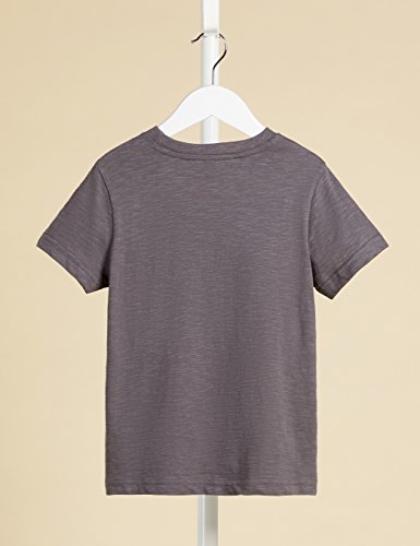 Marca Amazon - RED WAGON Camiseta Manga Corta de Algodón Niños, Gris (Castel Rock), 116, Label:6 Years